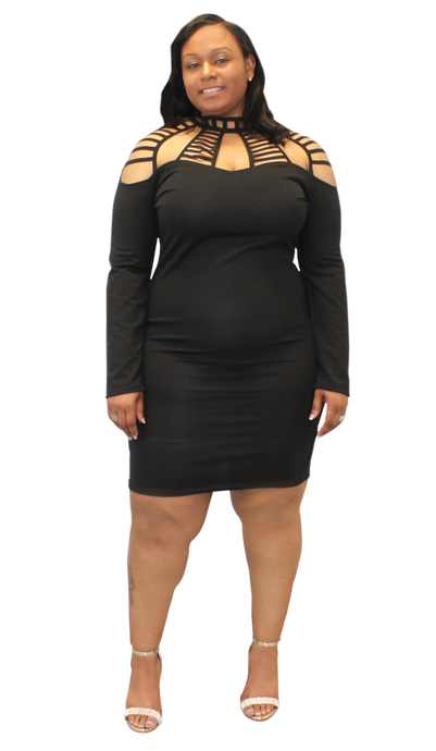 Plus Size - Cut It Out Dress - Majority Full Figured Fashion