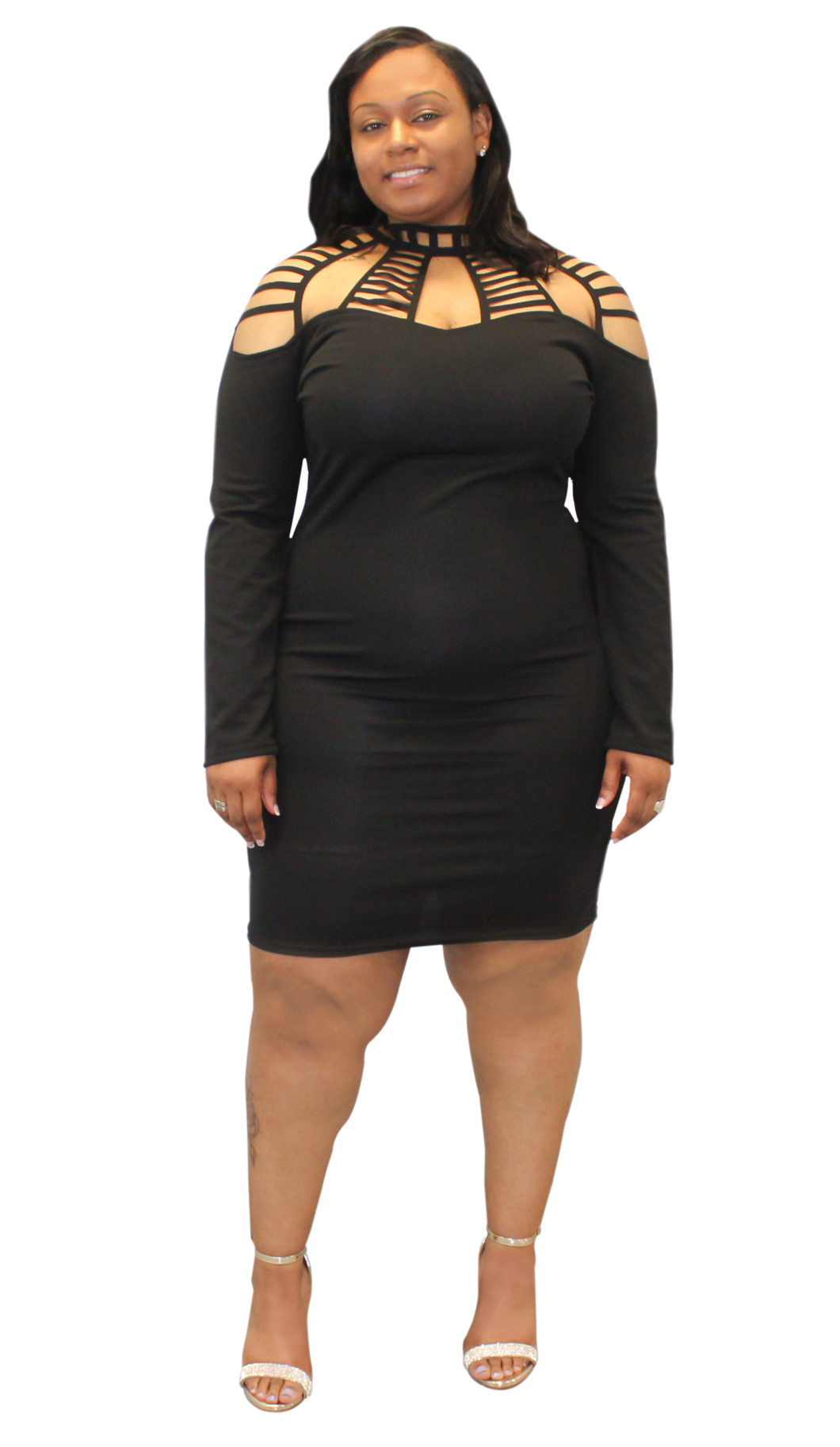 Plus Size - Cut It Out Dress - Majority Full Figured Fashion