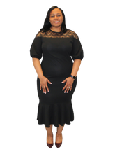 Load image into Gallery viewer, Plus Size - Black Cocktail Dress - Majority Full Figured Fashion