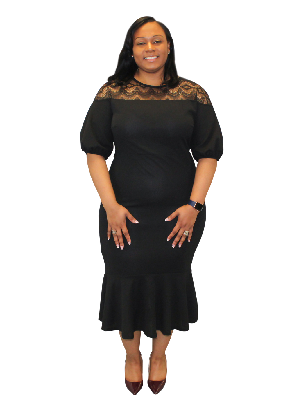 Plus Size - Black Cocktail Dress - Majority Full Figured Fashion