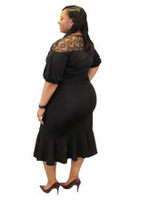 Load image into Gallery viewer, Plus Size - Black Cocktail Dress - Majority Full Figured Fashion