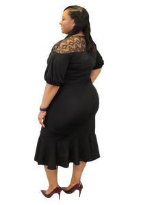 Plus Size - Black Cocktail Dress - Majority Full Figured Fashion