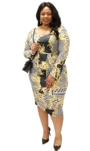 Load image into Gallery viewer, Plus Size - Grecian Gold Dress - Majority Full Figured Fashion