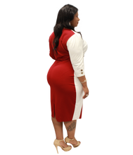 Load image into Gallery viewer, Plus Size - Color Block Dress - Majority Full Figured Fashion