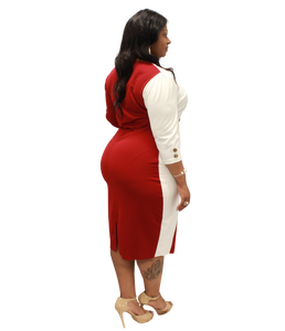 Plus Size - Color Block Dress - Majority Full Figured Fashion