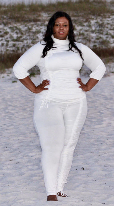 Plus Size - White Russian Set - Majority Full Figured Fashion