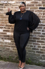 Load image into Gallery viewer, Plus Size - Black Fringe Leggings - Majority Full Figured Fashion