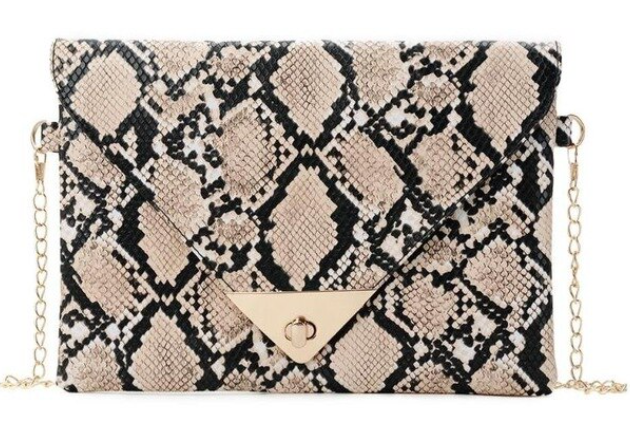 Plus Size - Snake Print Clutch - Majority Full Figured Fashion