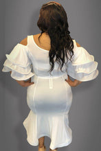 Load image into Gallery viewer, Plus Size - Ruffled Sleeved Dress - Majority Full Figured Fashion