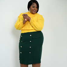 Load image into Gallery viewer, Plus Size - Hunter Military Skirt - Majority Full Figured Fashion