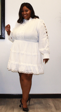 Load image into Gallery viewer, Plus Size - White &quot;Antiquity&quot; Dress - Majority Full Figured Fashion