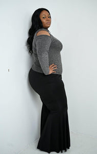 Plus Size - Black Ultra Flare Pants - Majority Full Figured Fashion