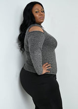 Load image into Gallery viewer, Plus Size - Silver Sparkle Top - Majority Full Figured Fashion