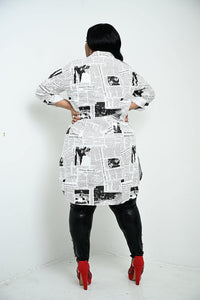 Plus Size - Read All About it Top - Majority Full Figured Fashion