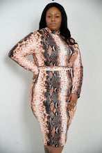 Load image into Gallery viewer, Plus Size - Snake Print Dress - Majority Full Figured Fashion